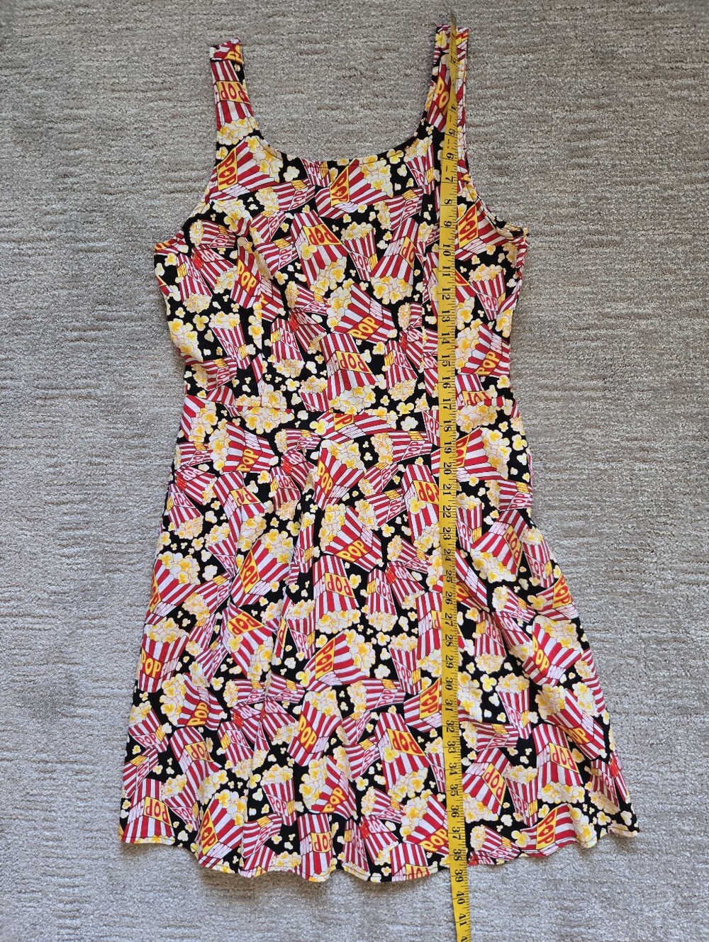 Retrolicous Popcorn Print Skater Dress Size XL - Picture 8 of 11